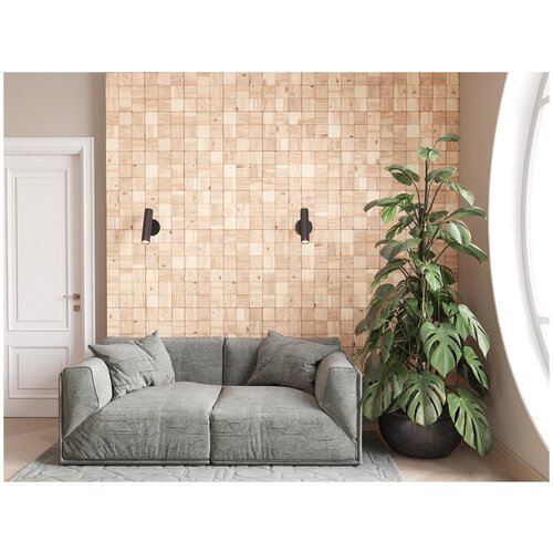 Болтон 100x100. 1 Настенная плитка из дерева на самоклейке