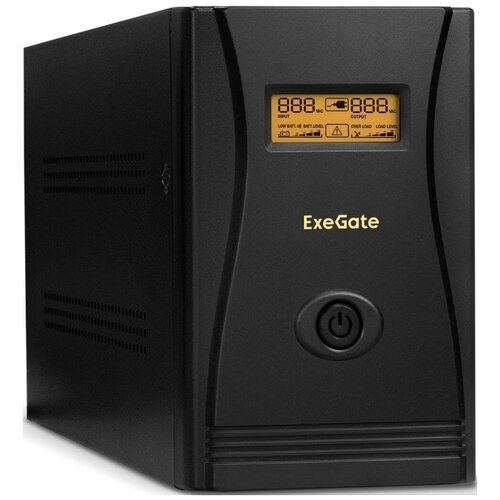 ИБП Exegate SpecialPro Smart LLB-1000. LCD. AVR. C13. RJ. USB 1000VA ибп qdion knight pro tw iec online 900w 1000va