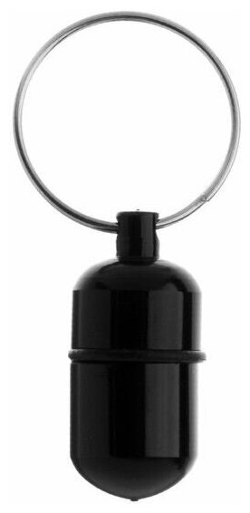 Пижон Адресник-капсула под записку, 2,2 х 1,3 см, чёрный - фотография № 6