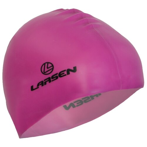 фото Шапочка для плавания larsen ls78 розовый неон