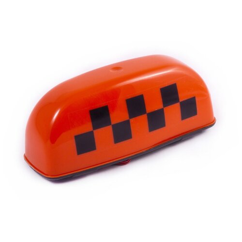 фото Фонарь такси шашечки dollex ftx-03, 4 магнита, 3 светодиода, оранжевый