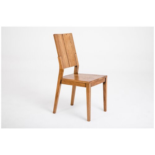 Стул Крафт жесткое сиденье светлый дуб с черной патиной