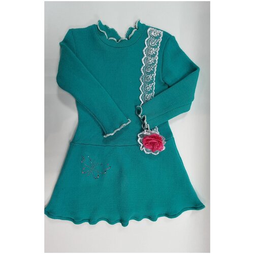 фото Детское вязанное платье tr.