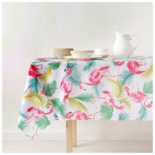 Скатерть 140x180 см Прямоугольная Птицы Полиэстер 1993₽