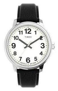 Наручные часы TIMEX Easy Reader, серебряный, черный