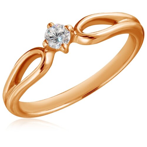 фото Бронницкий ювелир кольцо из красного золота r5319136, размер 17.5
