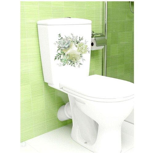 Наклейка на унитаз в туалет, дверь, плитку, окно
