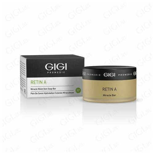 GIGI RETIN A Miracle Soap Bar Мыло в банке со спонжем увлажняющее, 100 гр