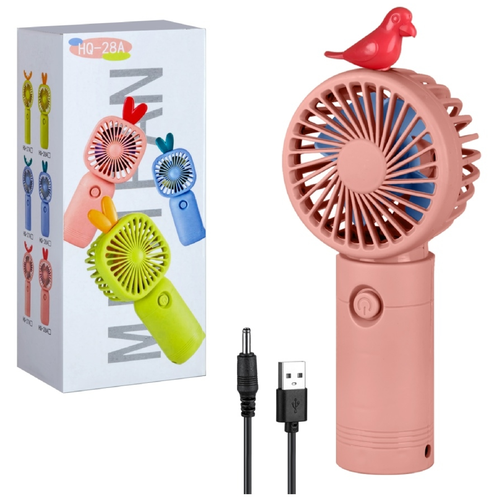 Вентилятор портативный мини Вентилятор настольный ручной Вентилятор с животными Animals Pink Розовый 48000₽