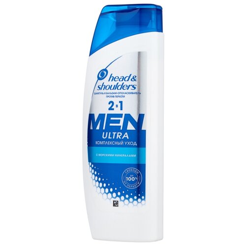 фото Head & Shoulders шампунь и бальзам-ополаскиватель Men Ultra против перхоти 2в1 Комплексный уход 200 мл