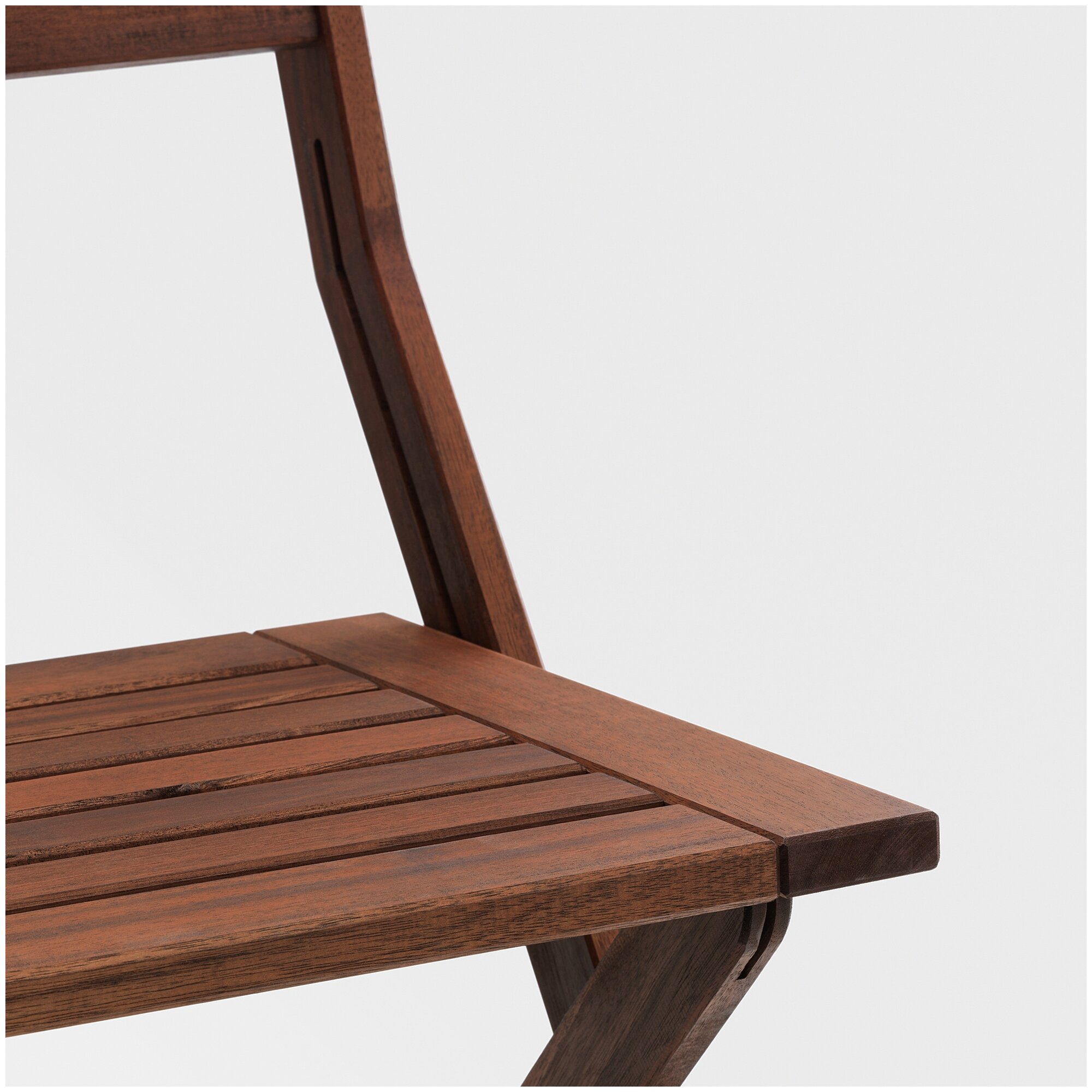ÄPPLARÖ эпларо садовый стул складной коричневая морилка - фотография № 4