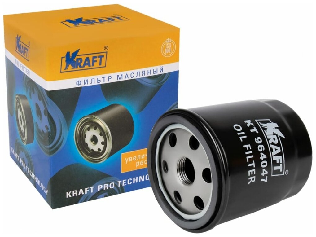 Фильтр Масляный Ford Focus (04-), Mondeo V (14-) / Mazda 3 (03-09) Kraft Kt964047 Kraft арт. KT964047