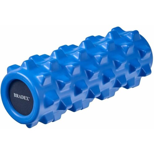 Валик для фитнеса массажный, синий Bradex (SF 0248) SF 0248 мяч для фитнеса bradex sf 0353 массажный