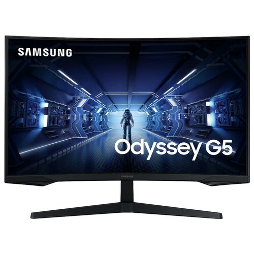 27 Монитор Samsung Odyssey G5 C27G55TQBI, 2560x1440, 144 Гц, *VA, черный