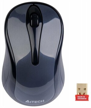 Беспроводная компактная мышь A4Tech G7-350D Holeless Wireless Glossy Grey USB
