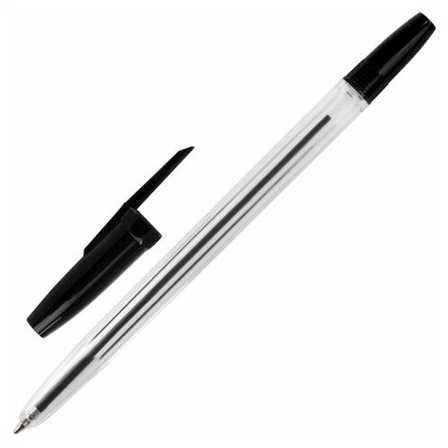 Ручка шариковая Офисмаг Line (0.5мм, черный цвет чернил) 50шт. (141879)