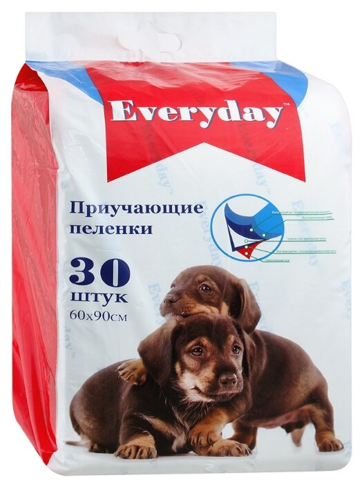 Everyday впитывающие пеленки для животных 60 х 90 см