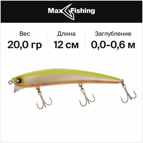 Воблеры для рыбалки Longin Franky 120 029 20 гр 06 м Сделано в Японии 2160₽