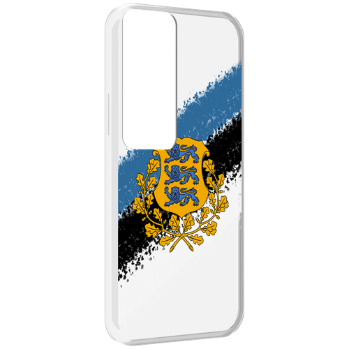 Чехол MyPads герб флаг эстонии-2 для Tecno Pova Neo 2 задняя-панель-накладка-бампер