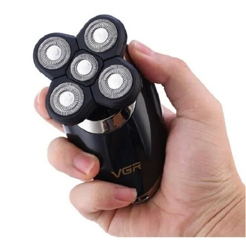 Электробритва мужская роторная мини бритва триммер для стрижки бороды и усов походная материал лезвия нержавеющая сталь 5 насадок в комплекте 245000₽