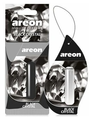 Освежитель (ароматизатор) подвесной жидкий AREON LIQUID Черный кристалл 5мл (288)