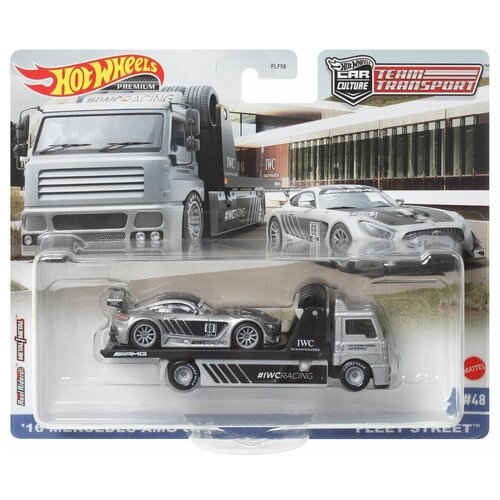 Модель коллекционная Hot Wheels Team Transport Mercedes Benz AMG GT3 Fleet Street hot wheels mini alloy toy cars ’16 mercedes amg gt3 hw race day 1 64 metal diecast model car kids gift for collection