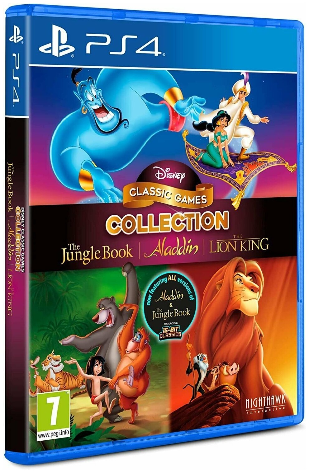 Игра Disney Classic Games The Jungle Book Aladdin and The Lion King Книга джунглей Аладдин и Король Лев (PlayStation 4 Английская версия)