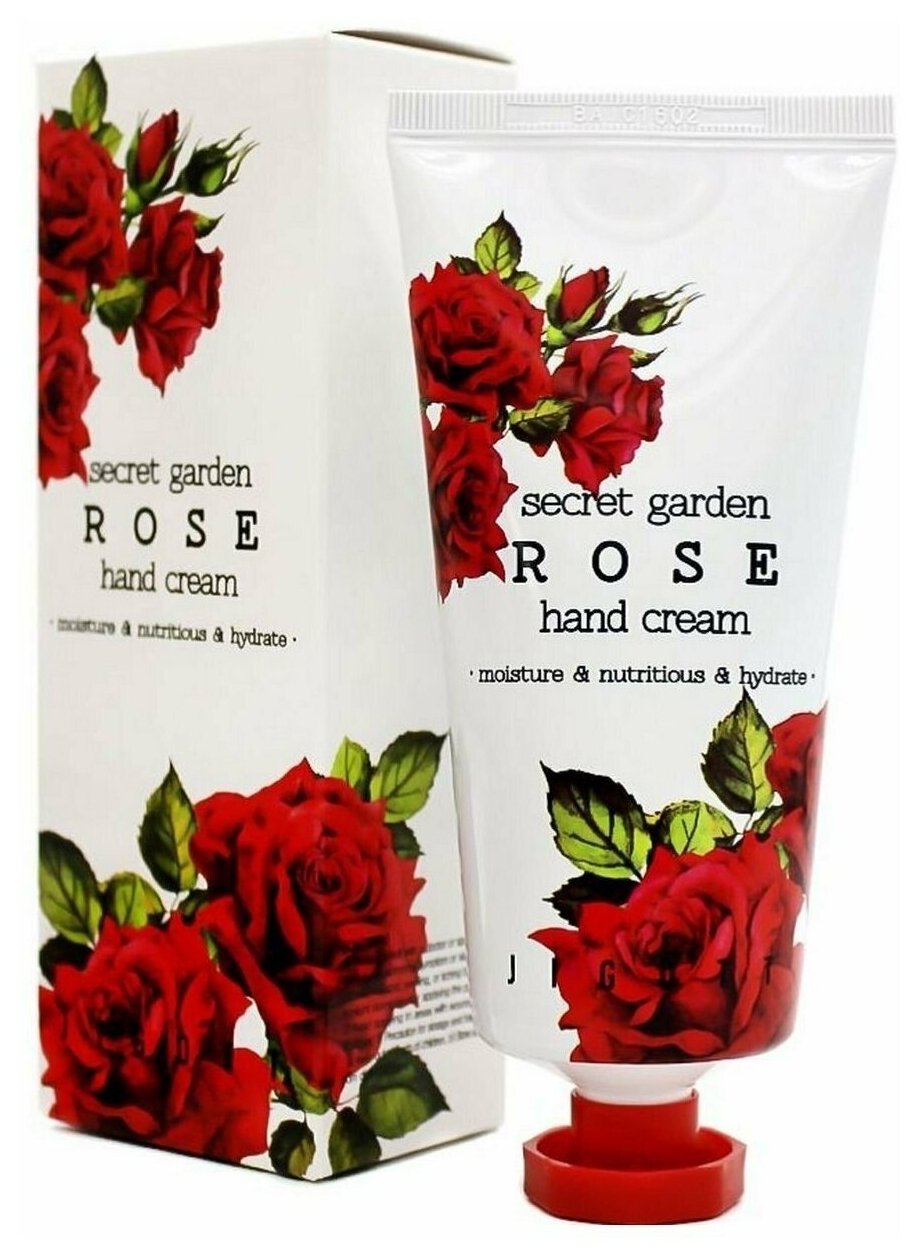 Крем для рук с экстрактом розы Jigott Secret Garden Rose Hand Cream