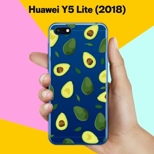 Силиконовый чехол Узор из Авокадо на Huawei Y5 Lite (2018) силиконовый чехол авокадо на huawei y5 lite 2018