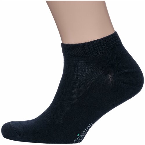 Короткие бамбуковые носки Grinston socks (PINGONS) черные, размер 23/25 (35-40)
