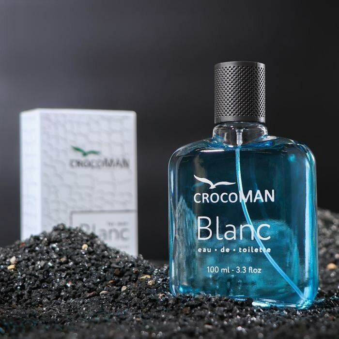 Delta PARFUM Туалетная вода мужская CrocoMAN Blanc, 100 мл (по мотивам Lacost 12.12 Blanc)