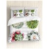Комплект постельного белья Цветущие кактусы, 1,5-спальный (пододеяльник+2 наволочки) - изображение