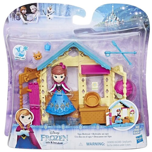 Набор игровой Disney Frozen Домик с куклой, Анна, 9см, аксессуары