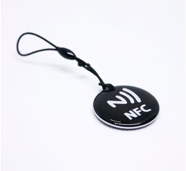 Метка NFC NTAG213 эпоксидная. Для автоматизации, умный дом, электронная визитка НФС. Цвет черный