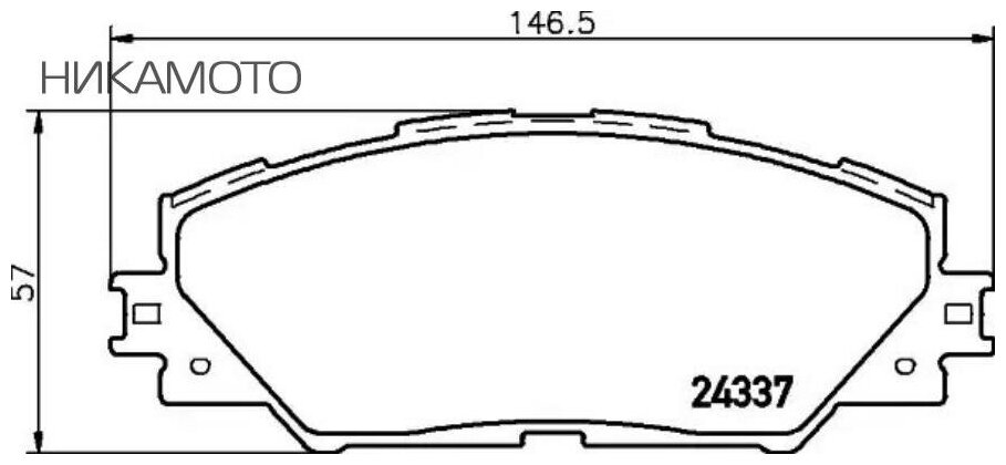 NISSHINBO NP-1058 Колодки TOYOTA RAV4 ACA30 (2005-) передние