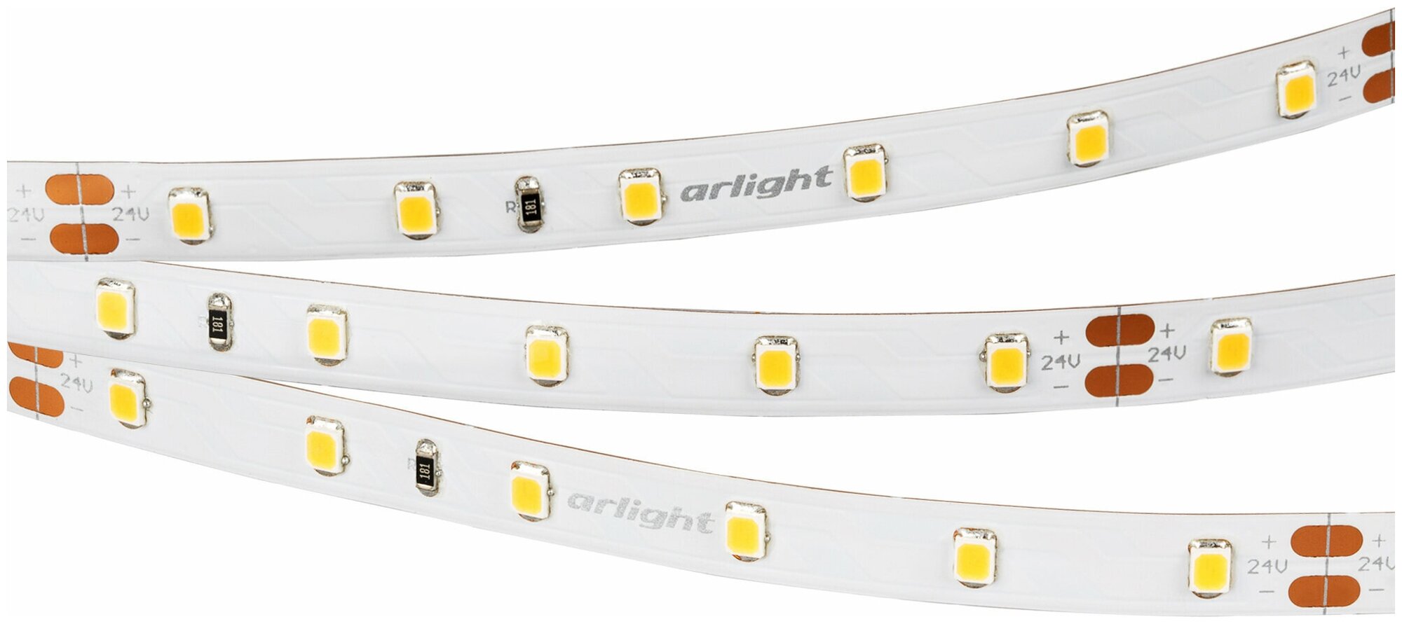 Светодиодная лента Arlight 4,8W/m 60LED/m 3528SMD дневной белый 5M - фото №1
