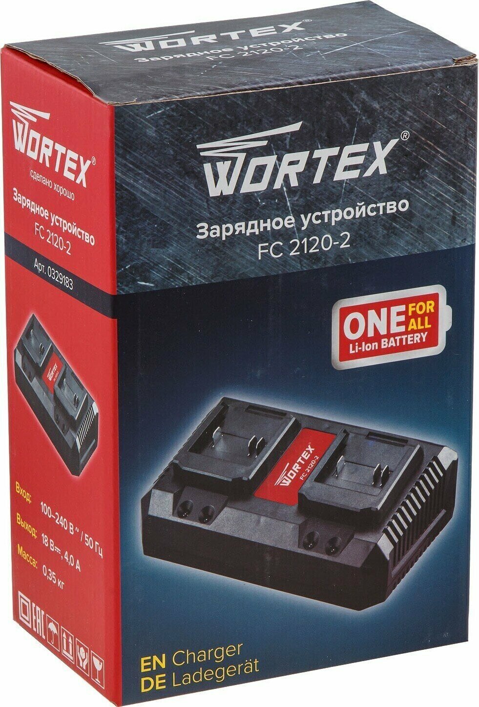 Зарядное устройство WORTEX FC 2120-2 ALL1 (0329183) - фотография № 5