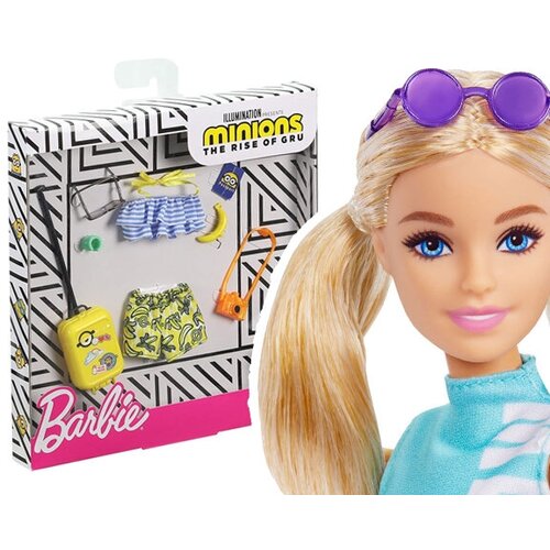 фото Одежда для кукол mattel обувь, одежда, мебель, аксессуары barbie minions, стиль banana