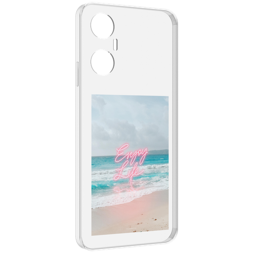 Чехол MyPads красивый пляж для Infinix Hot 20 5G задняя-панель-накладка-бампер чехол mypads красивый пляж для infinix hot 20 5g задняя панель накладка бампер