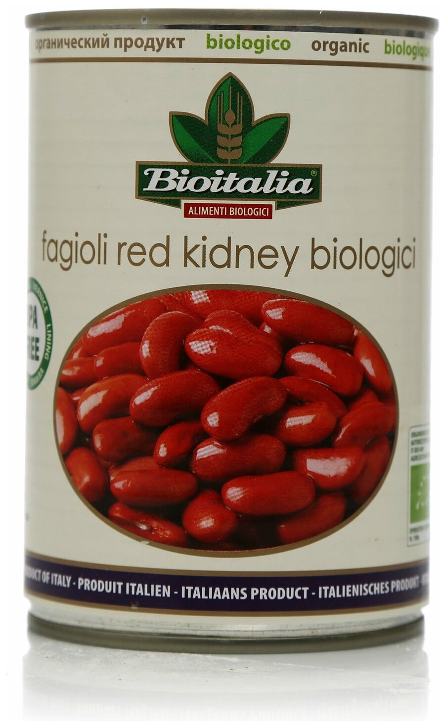 Фасоль Bioitalia красная, жестяная банка, 400 г - фотография № 6