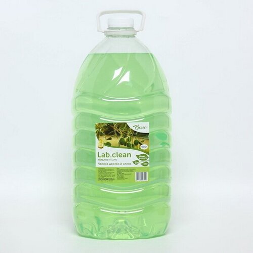 Жидкое мыло нежно-зеленое Чайное дерево и олива, ПЭТ 5 л