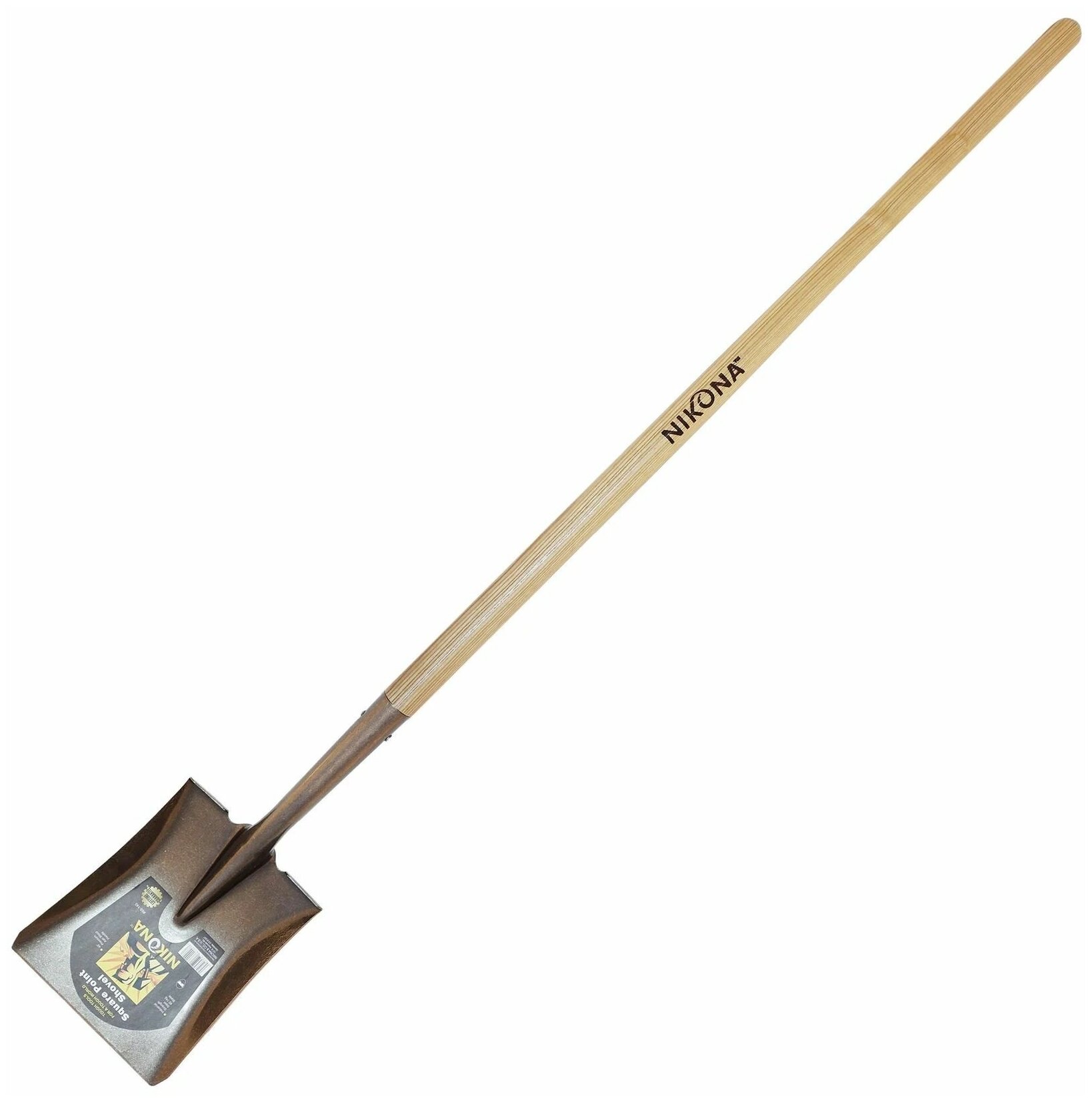 Строительная лопата NIKONA. совковая,14g RN, с деревянной ручкой 48" 68-140
