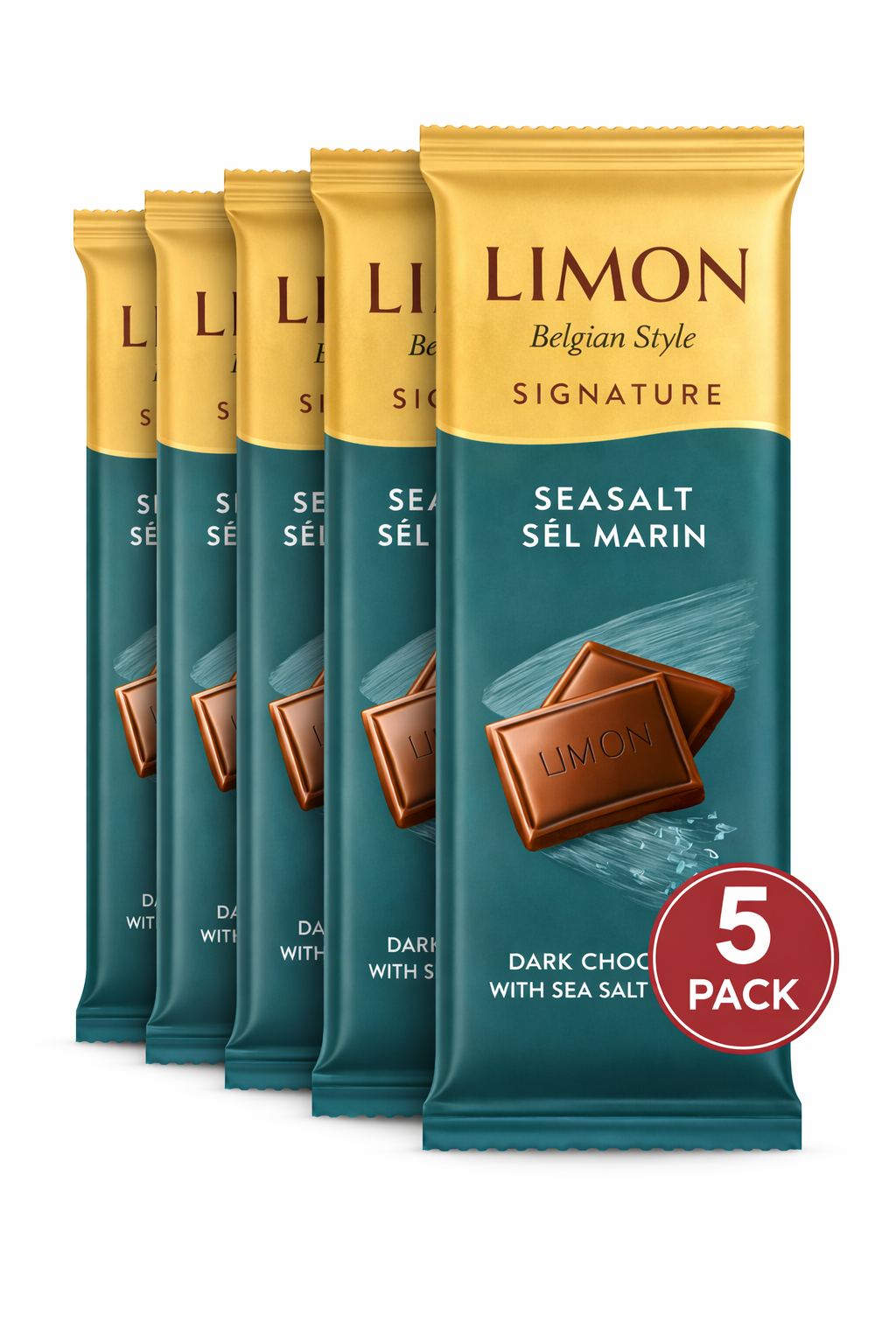 5 штук Молочный плитка "LIMON Signature Green Edition" Belgian Style, 50 г производитель Ne'mat