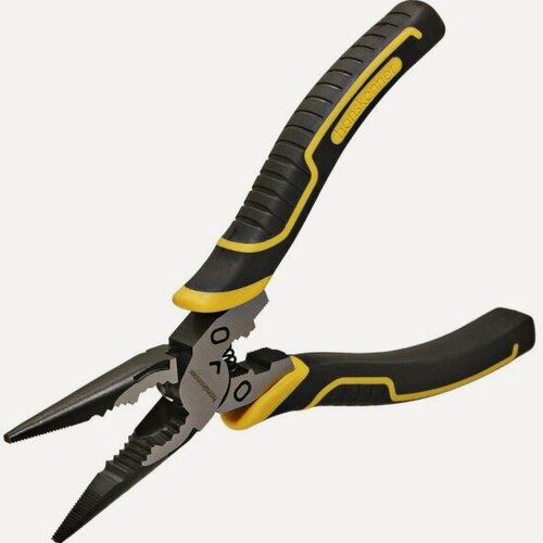 Изображение товара Длинногубцы Hanskonner 160мм, эксц. шарнир,+30% к силе реза, TPR рукоятки , HK1020-02-3-160