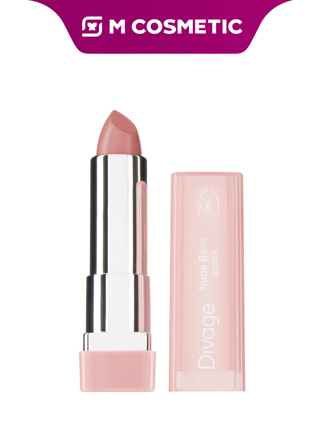 Помада-бальзам DIVAGE Nude Balm Lipstick, кремовая текстура, для губ