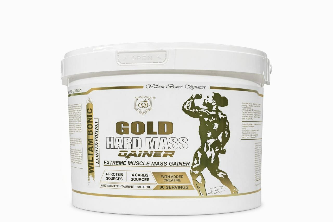 William Bonac Hard Mass Gainer — высококалорийный гейнер для набора массы, шоколадный вкус, 6 кг