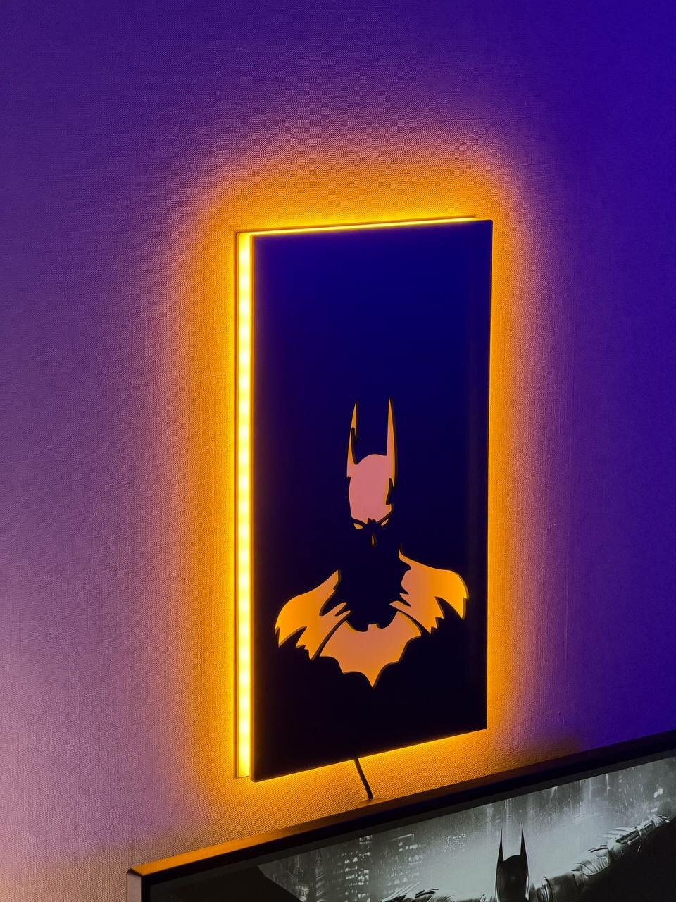 Настенный светильник Бэтмен (Batman), LED подсветка, DC Comics — фото 1