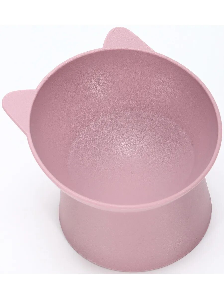 Миска для животных Киса 0,2л, Soft-touch, лавандовый