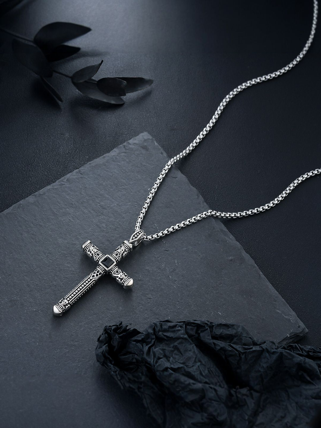 Комплект бижутерии: подвеска, цепь на тело, размер колье/цепочки 60 см, белый, — фото 1