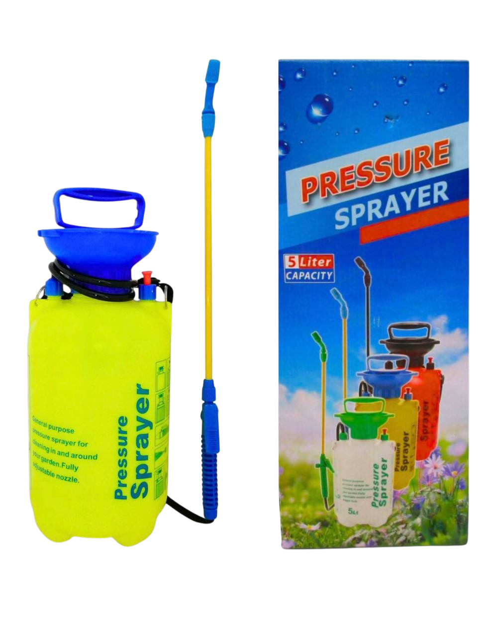 Опрыскиватель садовый помповый ручной 5 литров для растений и дезинфекции